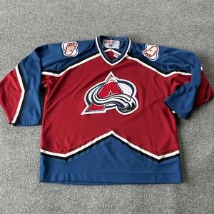Vintage Colorado Avalanche‎ Jersey Mens XL Red NHL Hockey CCM Canada 90s